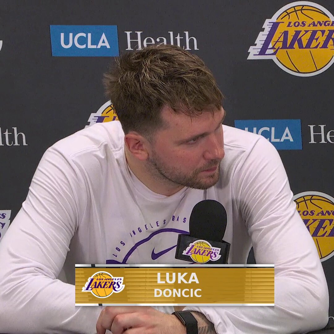 "I appreciate him. I'm gonna go talk to him now and say thank you."

Luka Dončić had jokes about Austin Reaves missing a FT to let him finish with more points on the night ?