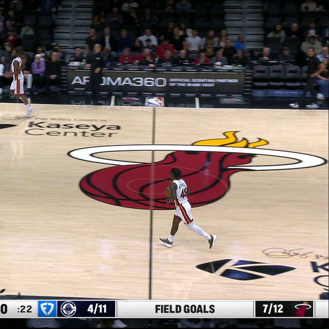 Davion Mitchell was IMPRESSIVE in Miami's win tonight:

 16 PTS
 12 AST
 4–4 3PM
 6–6 FGM

He becomes the 1st player in @MiamiHEAT franchise history to total 15+ PTS and 10+ AST while shooting 100% from the field in a single game