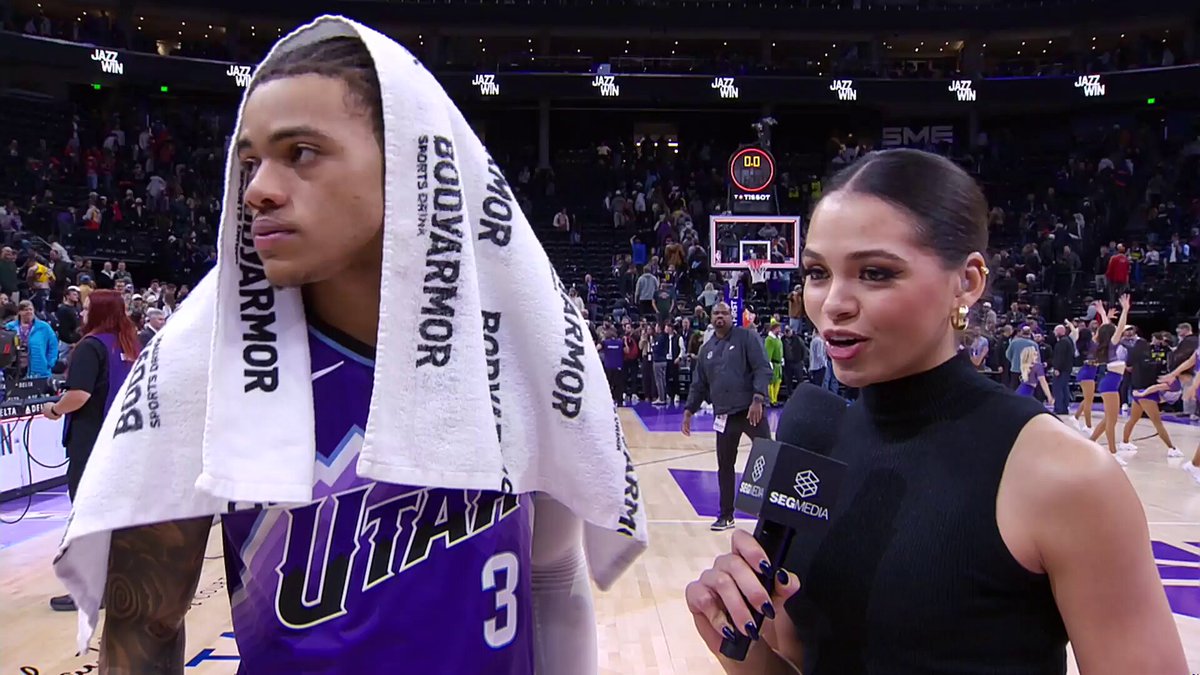 “Today we played Jazz basketball, we played team basketball.”

Key joined @_thelaurengreen on the mic to talk about what went right on the court tonight and his 28 point performance in the team win 🎙️💜

#WalkoffInterview 