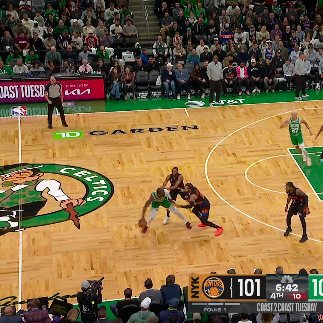 THE HUSTLE FROM JORDAN WALSH 

Back-to-back offensive boards and buckets to keepo the Celtics ahead!

NYK-BOS coming down to the wire on NBC &amp; Peacock: