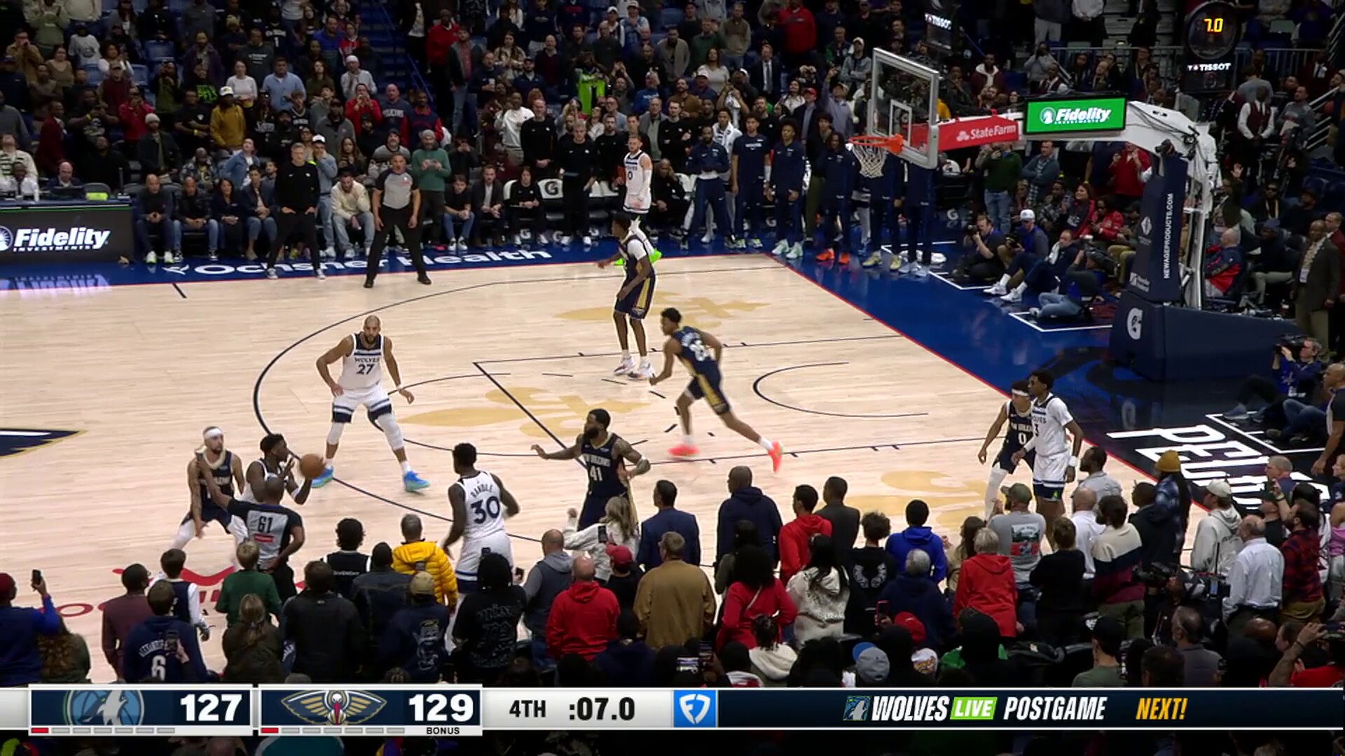ANT SENDS IT TO OVERTIME WITH THE LAYUP FOR 40 POINTS 

5 more minutes in Timberwolves-Pelicans coming up!!