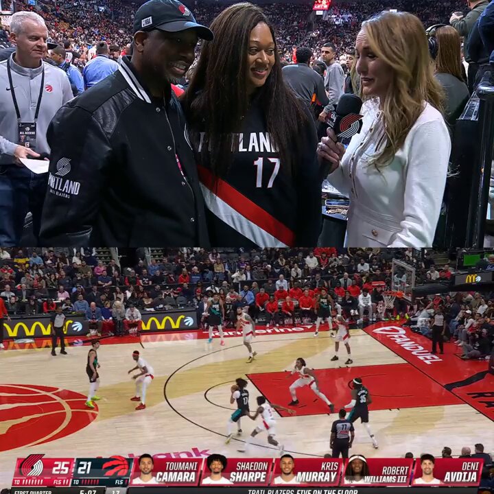 "I'm always at a loss for words when he's flying through the air."

Shaedon Sharpe's parents had a relatable reaction to seeing another one of their son's highlight-reel slams