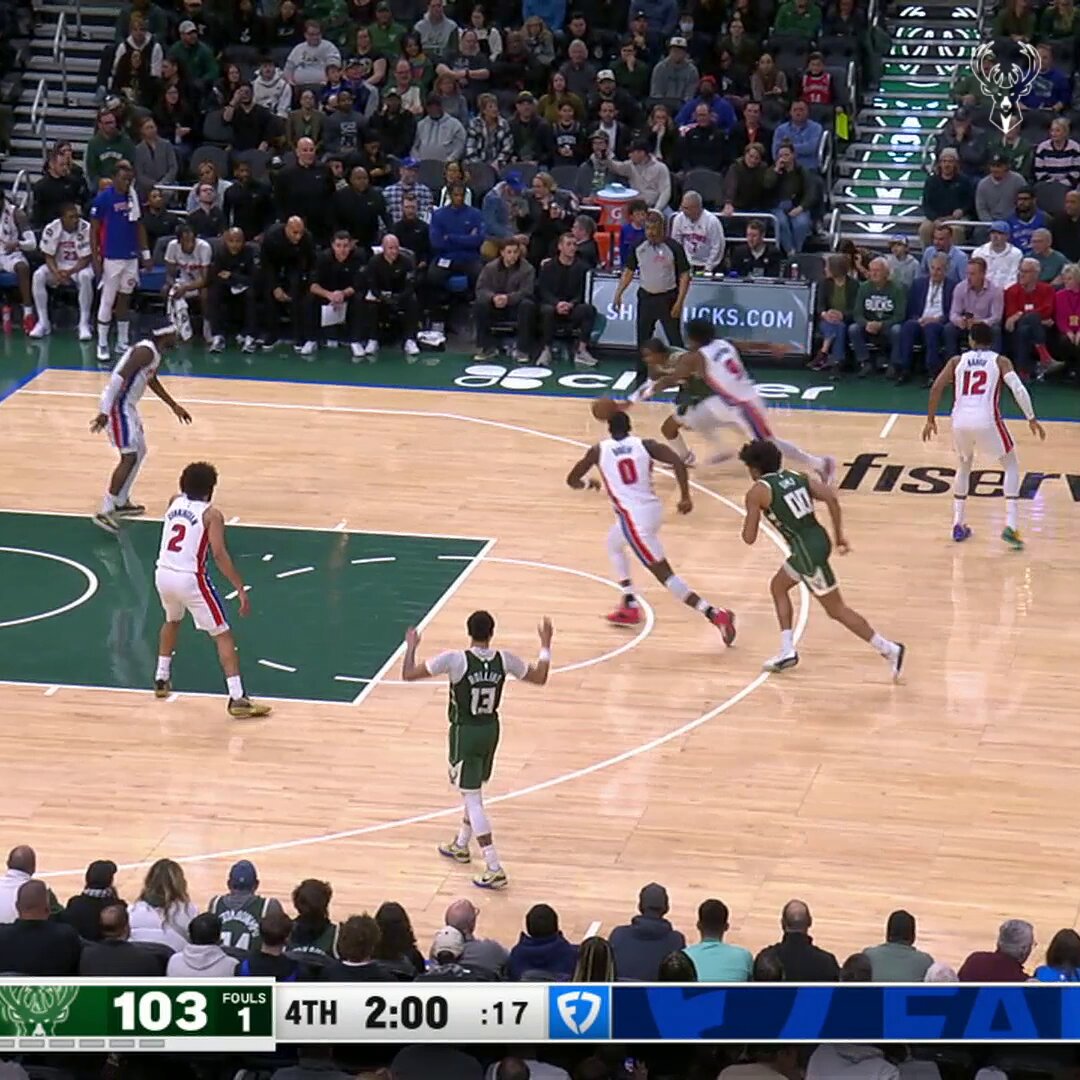 AJ connects on his fifth triple! 