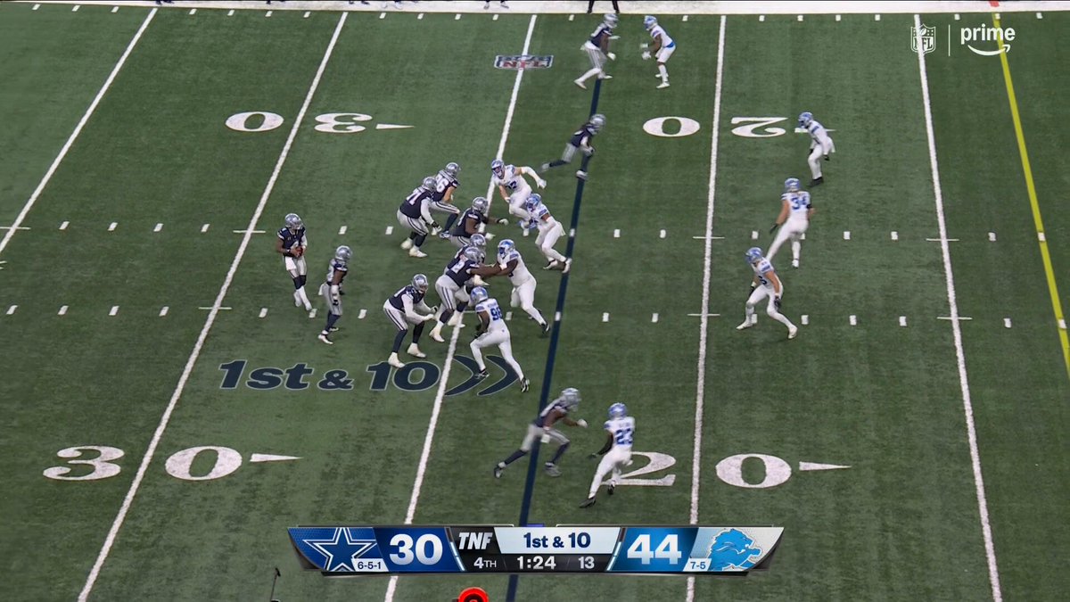 .@Qua_Nito with his third sack of the night!

#ProBowlVote

#DALvsDET 📺 Prime Video 