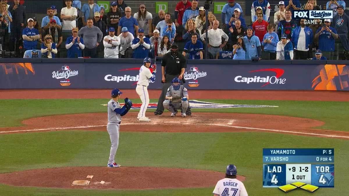 The Blue Jays came 🤏 close to winning Game 7 when Isiah Kiner-Falefa was thrown out in a bang-bang force play at home plate in the bottom of the 9th inning.

📺 MLB Network Special: 2025 World Series Game 7
🕰️ Premieres Thursday, 12/11 at 7pm ET 