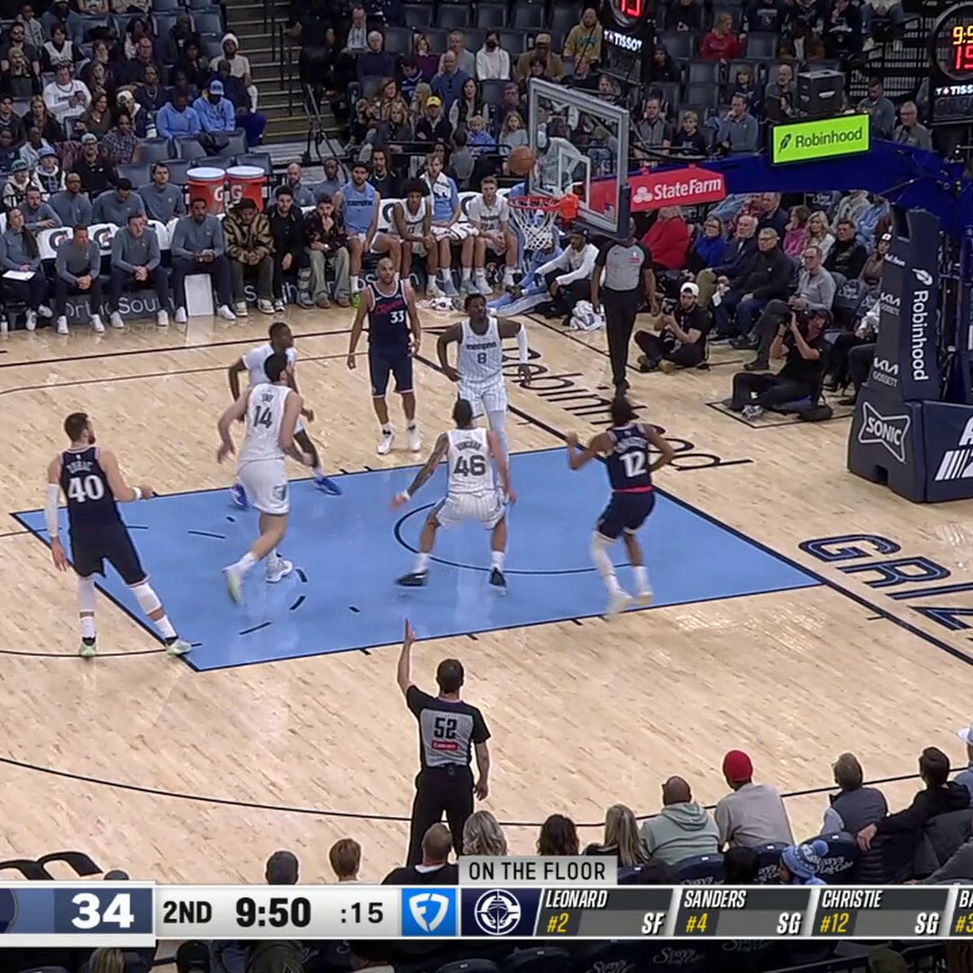 Kawhi drivin' thru Memphis traffic 2⃣ the hoop 