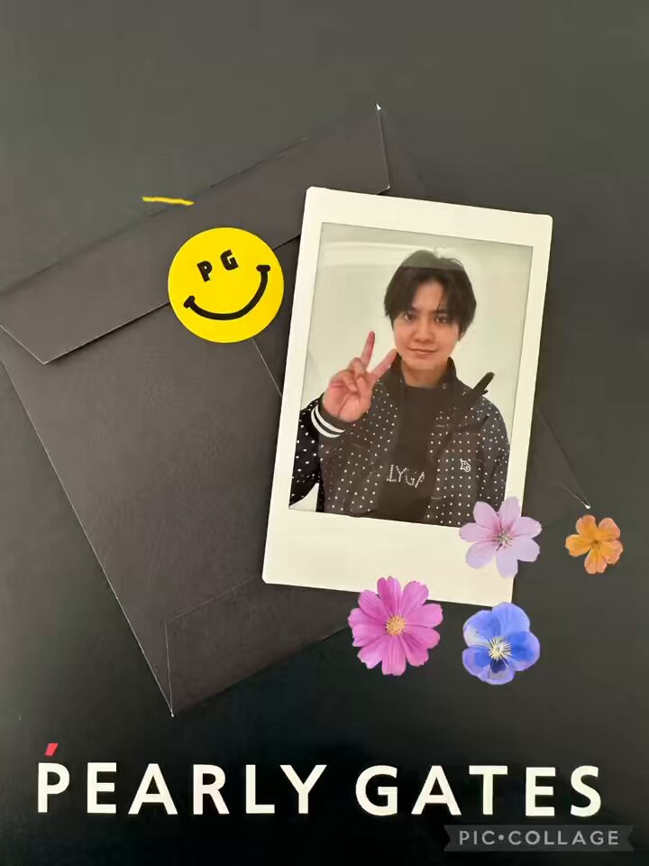 この度はPEARLYGATES様⛳️にご縁をいただき涼太くんのチェキが手元に