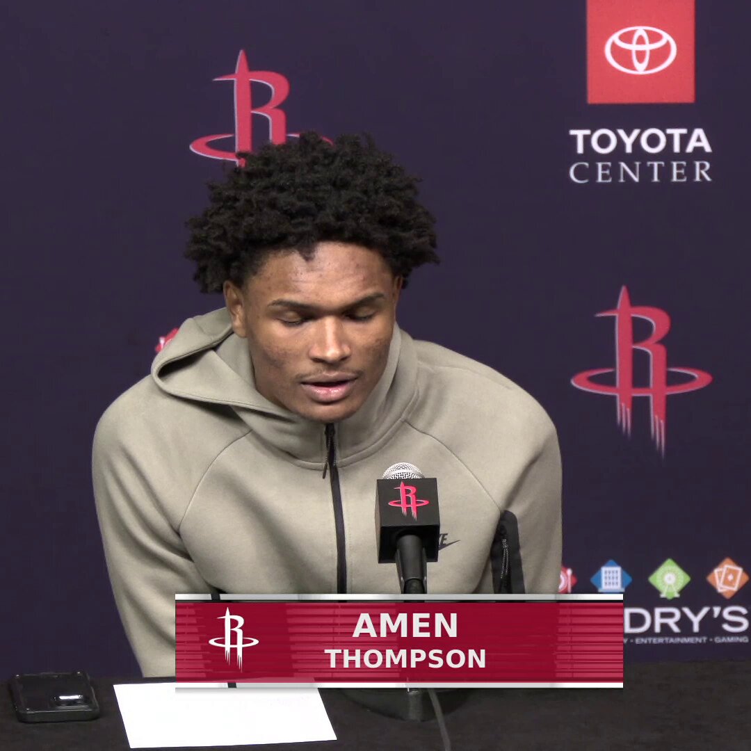 "He's one of the best players ever."

Amen Thompson feels blessed to play alongside an all-time great in Kevin Durant ?