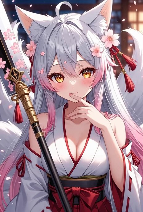 キャラクター設定シート】 名前：琴（こと） -種族:狐妖（九尾の血を