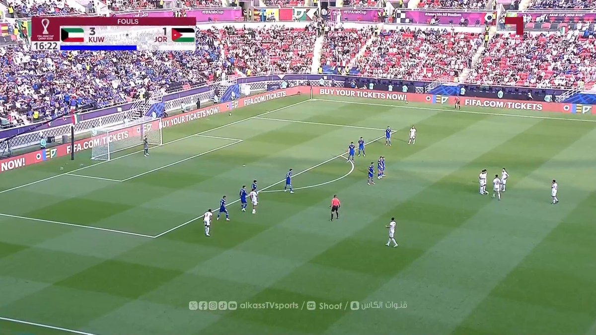 الاردن يتقدم على الكويت 1-0 بهدف مهند أبو طه في الدقيقة 17 