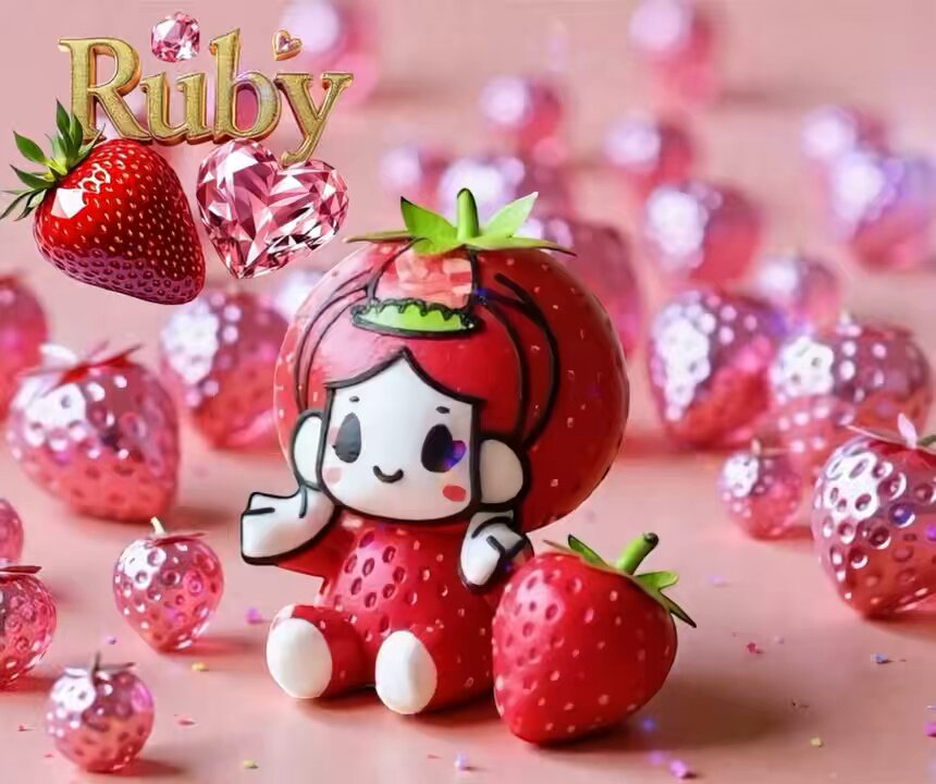 ଘ🍓ଓ万葉のふるさと 明日香生まれ いちごの妖精 ルビールビーですଘ