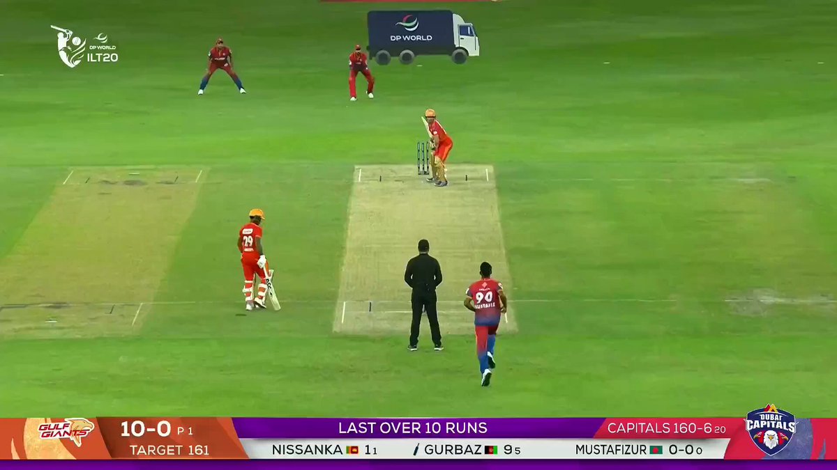 No chance for the batsman. Picture