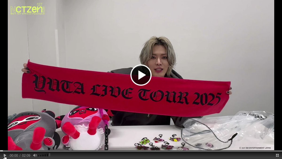 251113 #NCT127 Japan Fanclub Update - #YUTA LIVE TOUR 2025