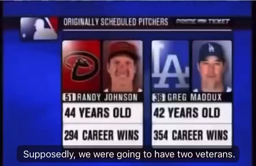 Imagine going to the ballpark to see a game between Greg Maddux