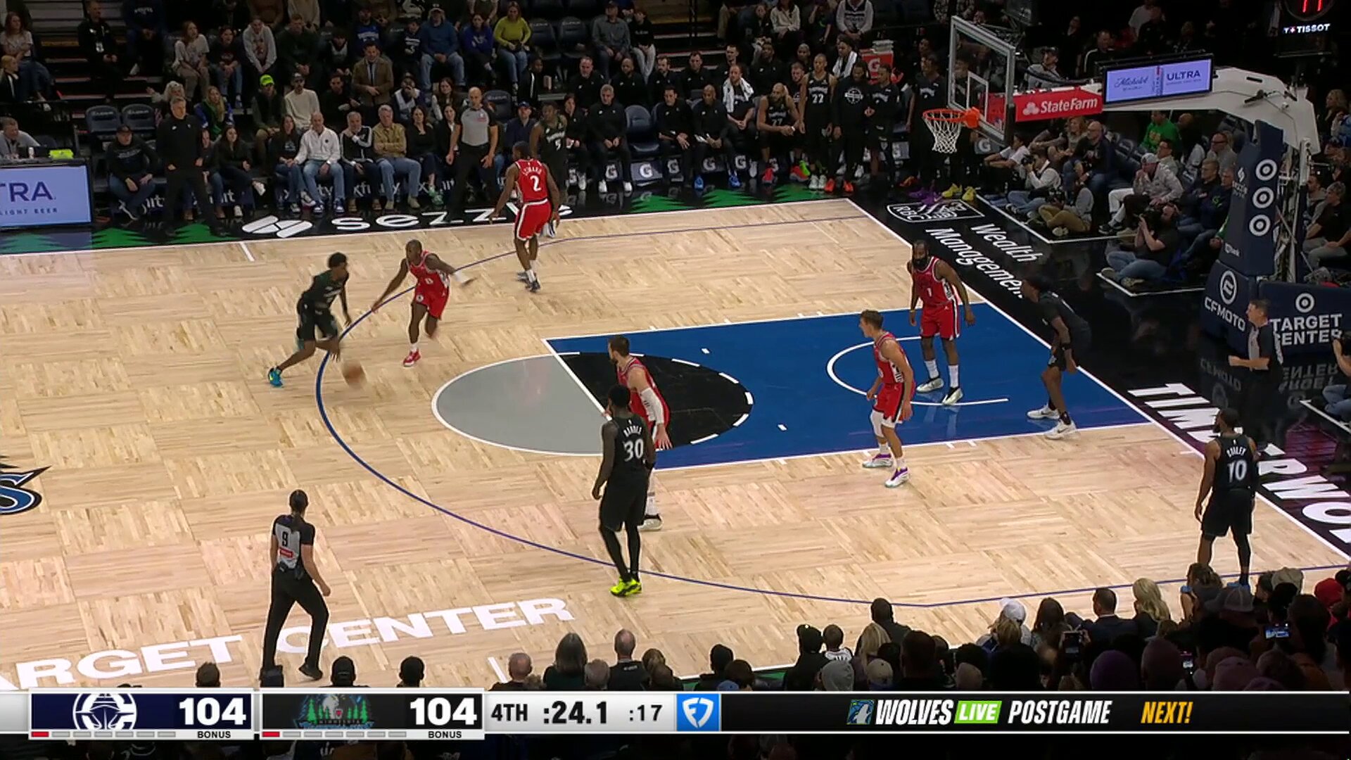 The ball movement on this Naz Reid CLUTCH triple...

Wolves lead with 13.1 seconds left