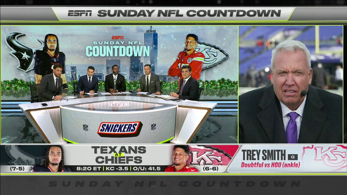 "When you look at it, it's like hard to envision Patrick Mahomes and Andy Reid not being in the playoffs, but that's where we're at." 👀 

Rex Ryan on the Chiefs ahead of their matchup against the Texans ✍️ 