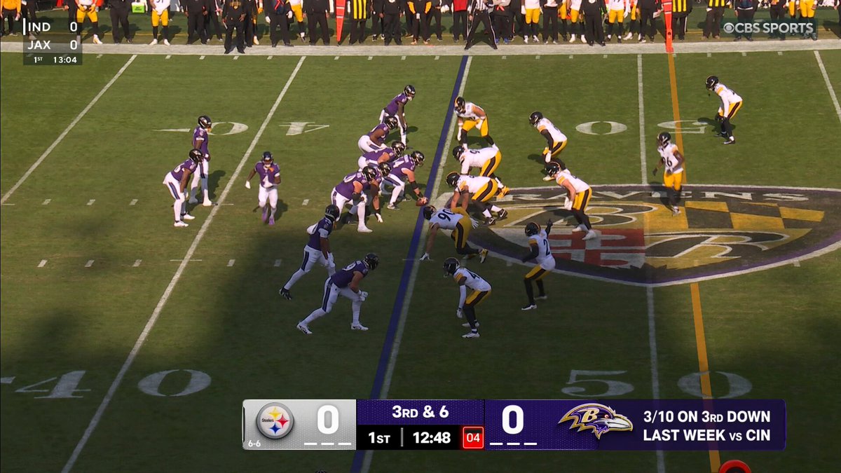 BIG PLAY TO @ZayFlowers!!!! Tune in on CBS! 