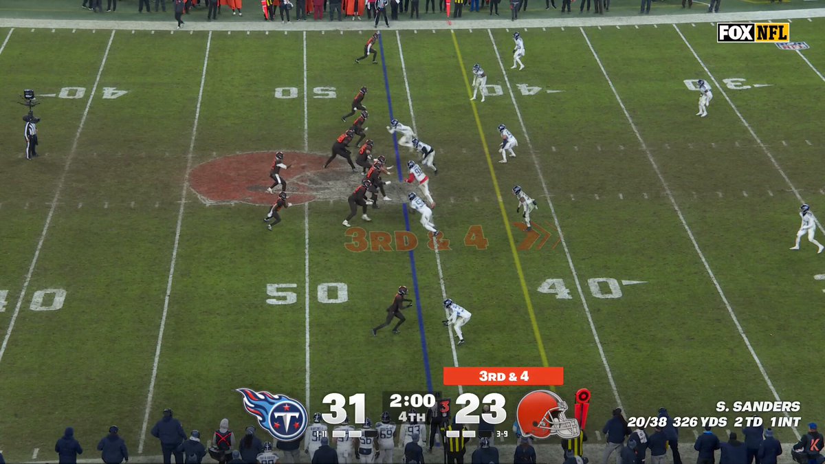 and just like that we're back in the red zone!

#TENvsCLE on Fox and NFL+ 