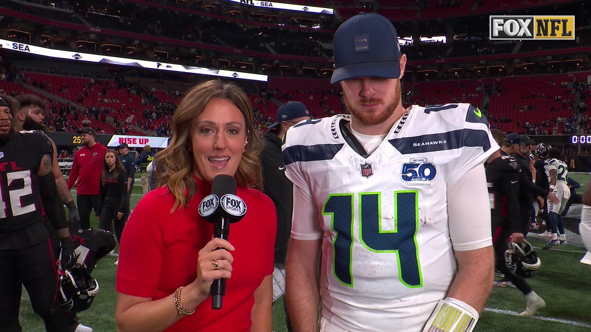 Seattle improves to 10-3! 👏

Sam Darnold spoke with @AllisonW_Sports after the @Seahawks' 37-9 win in Atlanta 