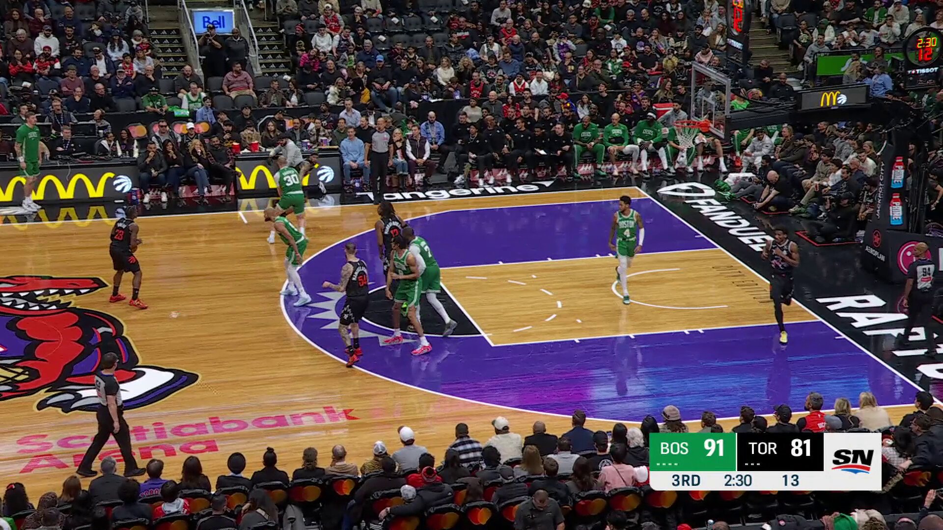 Ingram finds Agbaji in the corner to cut the Raptors deficit to 7!

They trailed by as many as 23