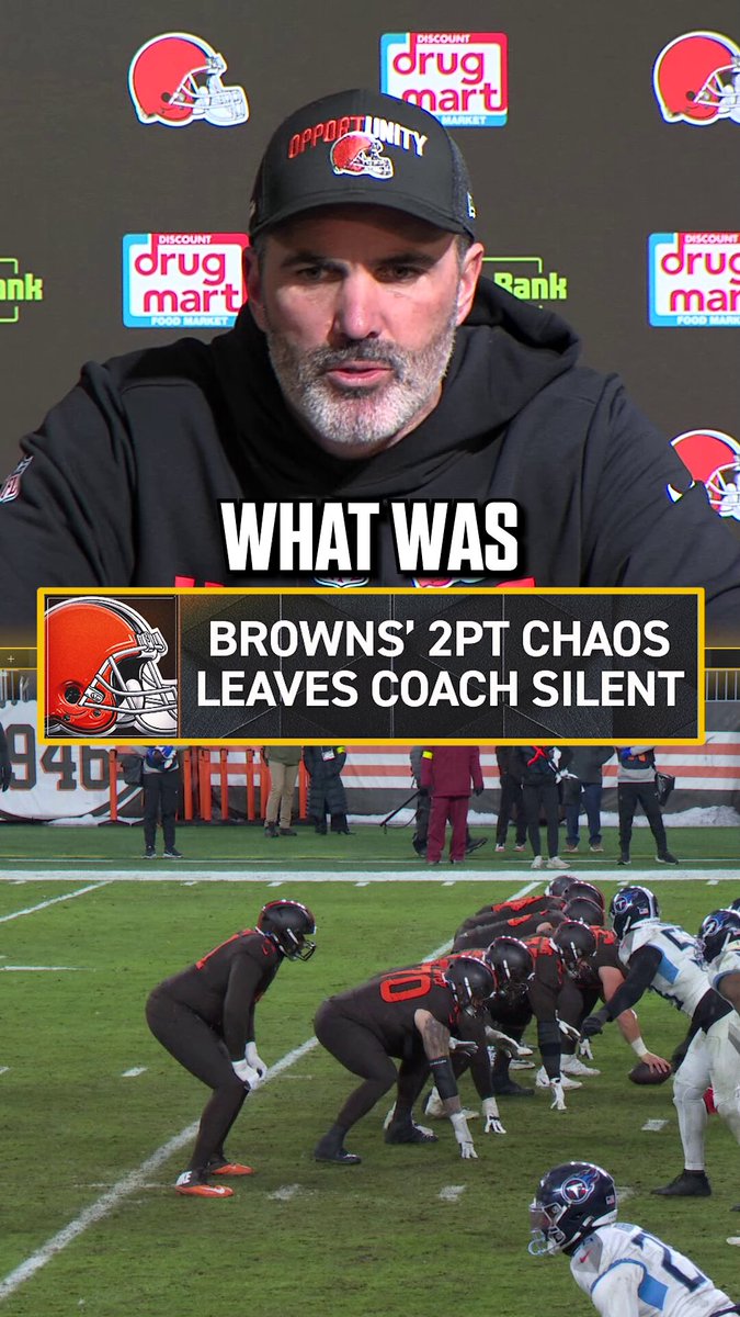 Kevin Stefanski on what was supposed to happen during the #Browns' 2-point attempt at the end of the game ⬇️ 