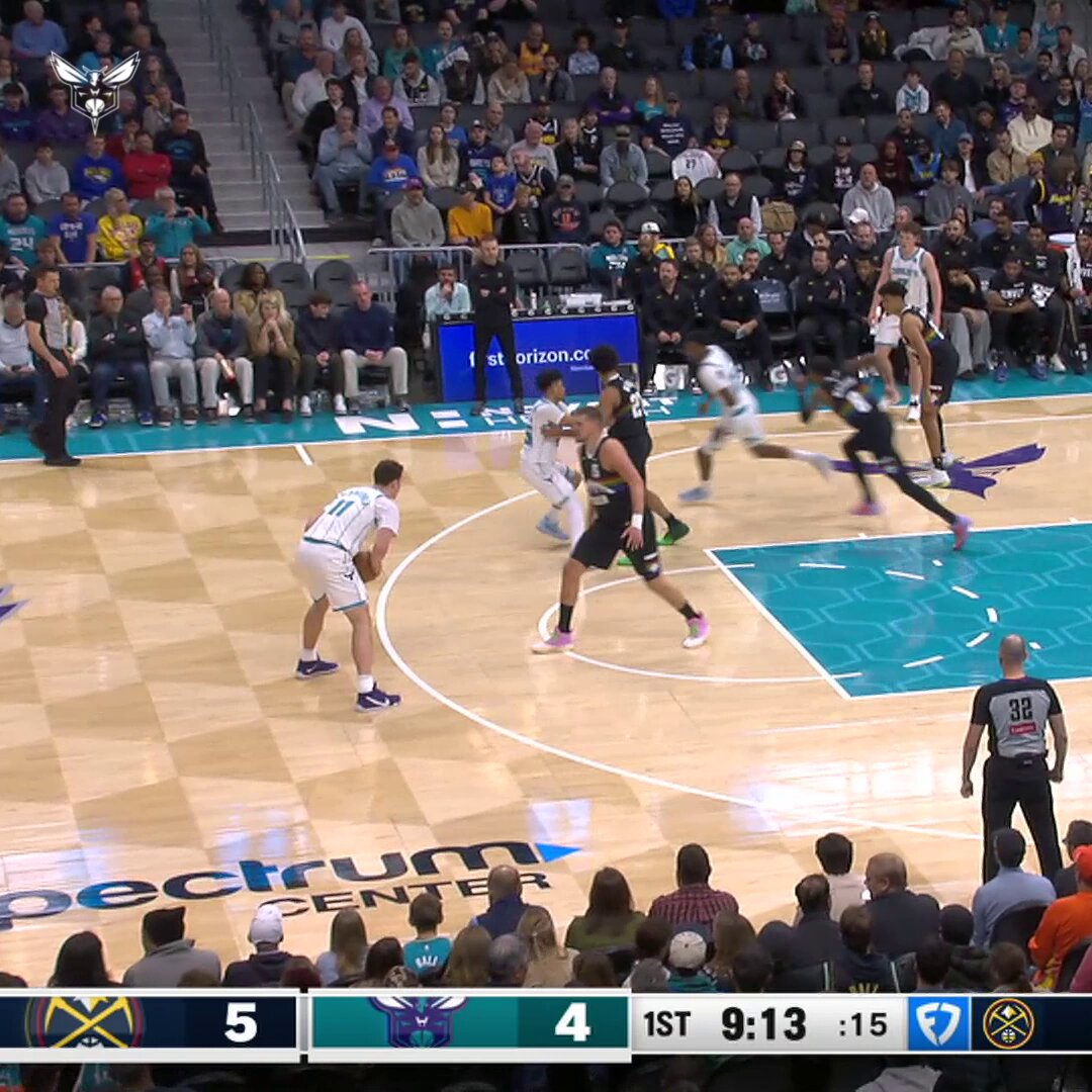 kalkbrenner slam to get us going 

📹 @FDSN_Hornets | @RyanKalkbrenner 