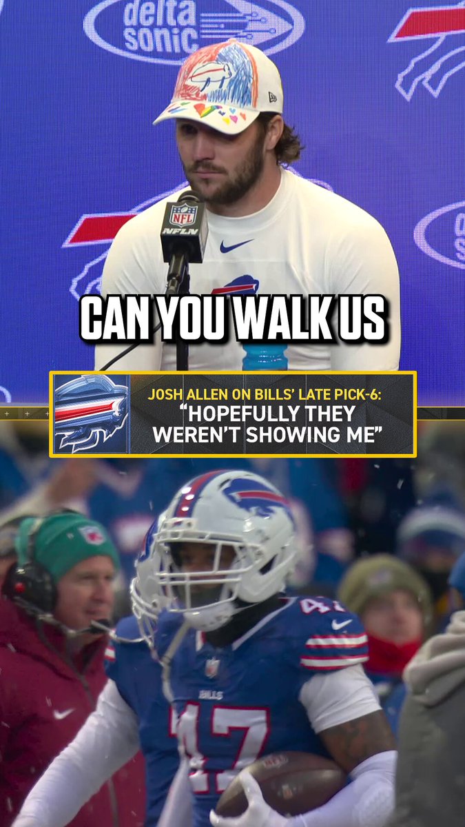 A lot of curse words were said by @JoshAllenQB when his defense got the late pick-6 😂

(via @BuffaloBills) 