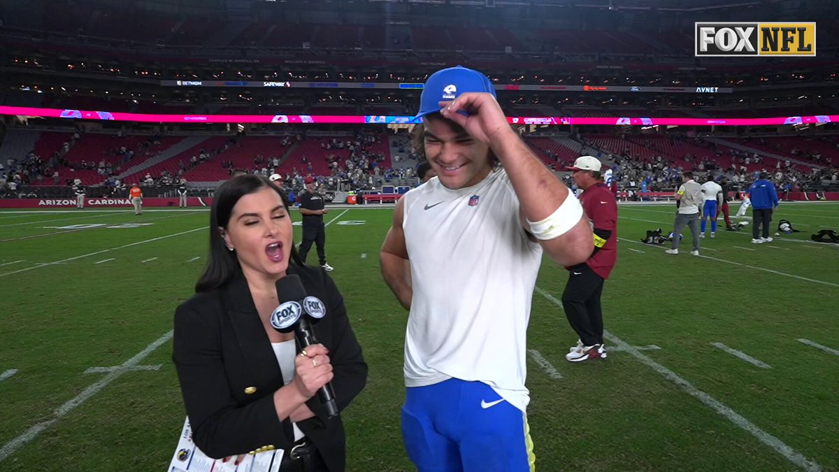 45 PTS and the W for the @RamsNFL in Arizona ✅🐏

@MeganOlivi caught up with LA star @AsapPuka ⬇️ 