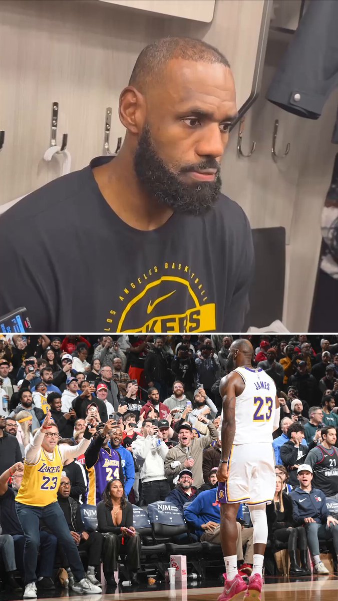 "That's the one thing you won't be able to get back when you're done playing, is that arena."

LeBron reflects on his huge 4th quarter in Philly 🥹 (via @mcten) 