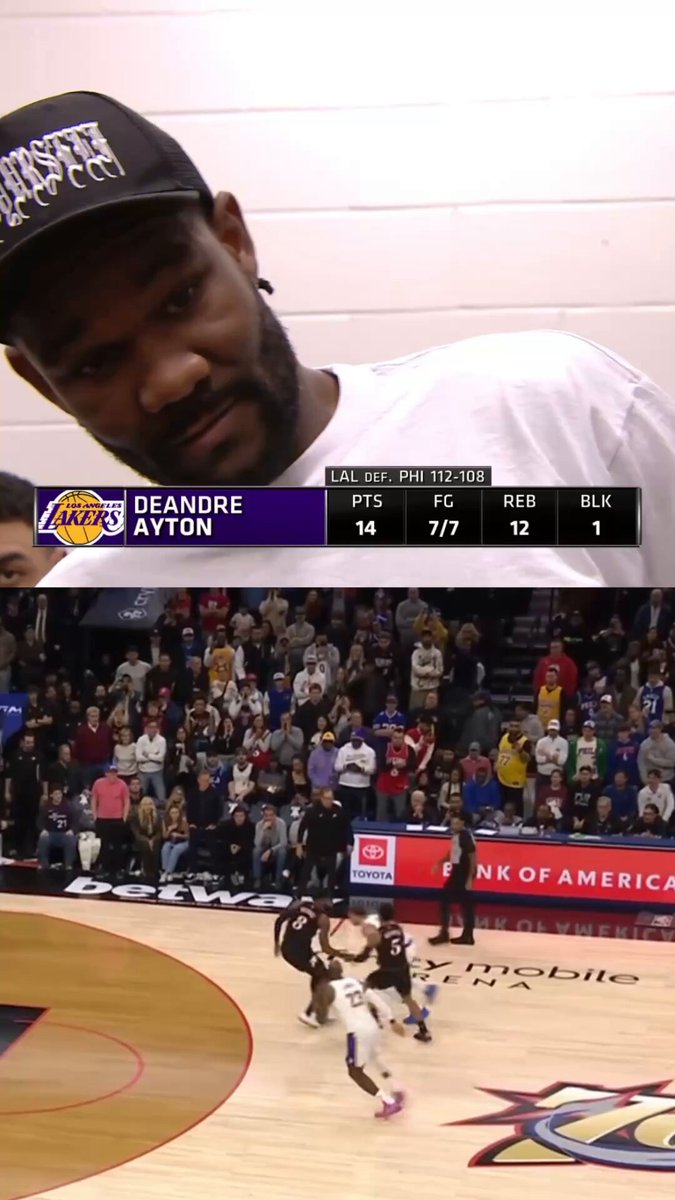 Deandre Ayton says LeBron's 4Q takeover felt like he was alone watching a movie 😂🔥

(via @SpectrumSN) 