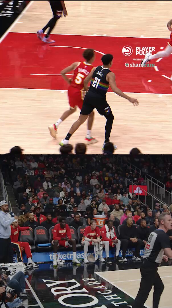 This JJ dunk got the bench on their feet 💥

@SharecareInc x @Jalen_J23 