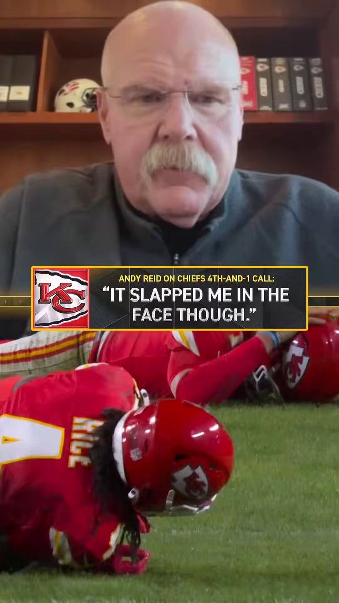 Andy Reid got candid on the Chiefs’ 4th and 1 call vs the Texans ⬇️

(via @Chiefs) 