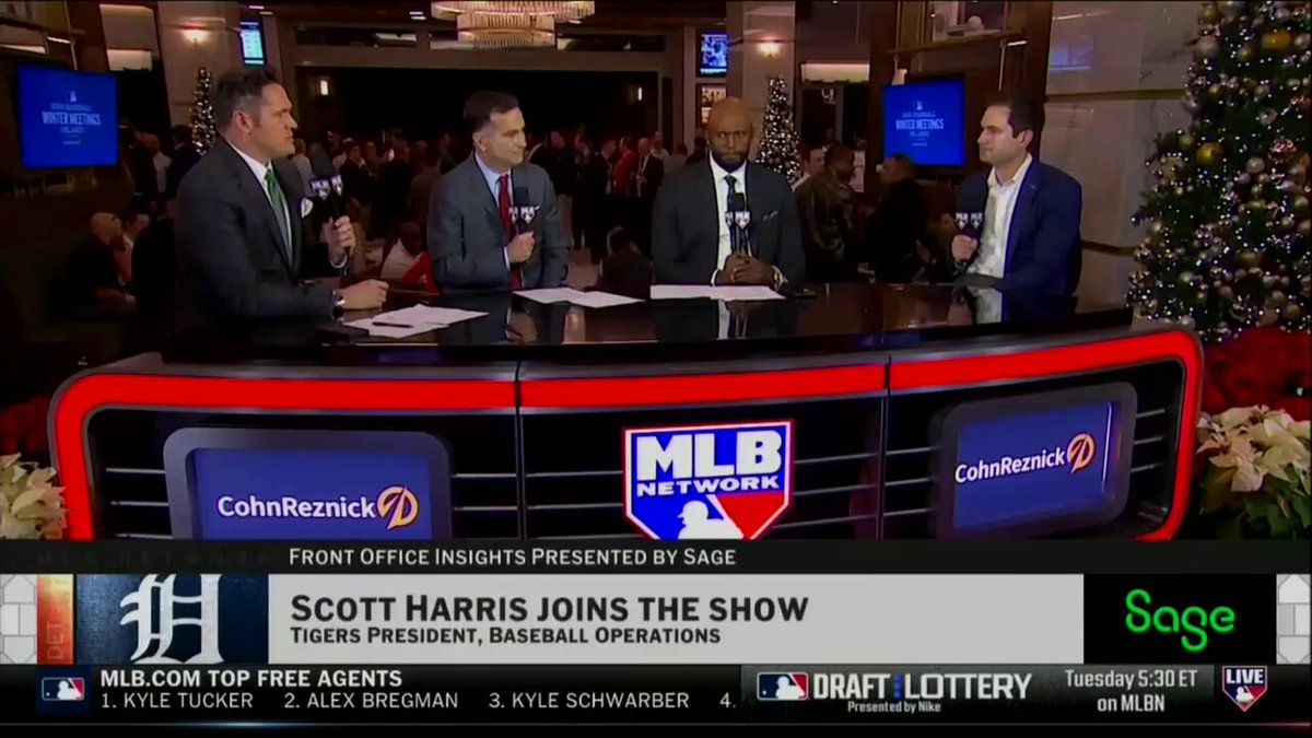 "My job is to make this organization better, which means that I need to listen to every opportunity."

Tigers President of Baseball Operations Scott Harris joins #MLBTonight to talk Tarik Skubal and more from the #WinterMeetings.

MLB Network x @SageUSAmerica 