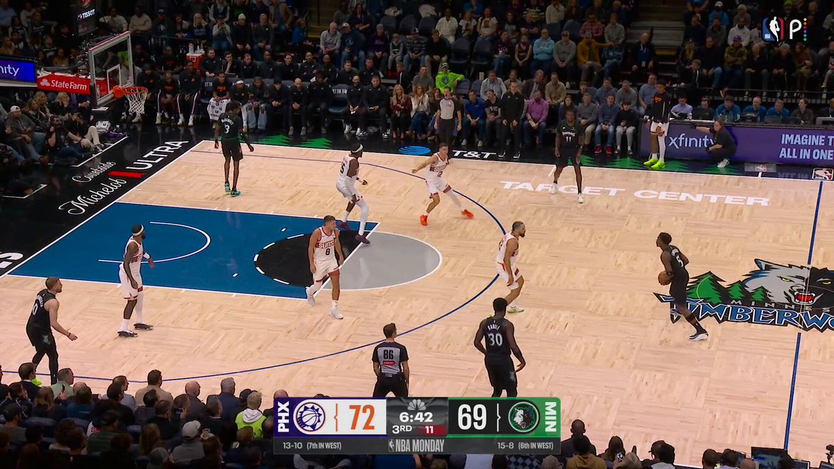 "THAT IS SPECIAL from Anthony Edwards!"

Maybe the nicest of Ant's 27 points so far on Peacock 🍿 