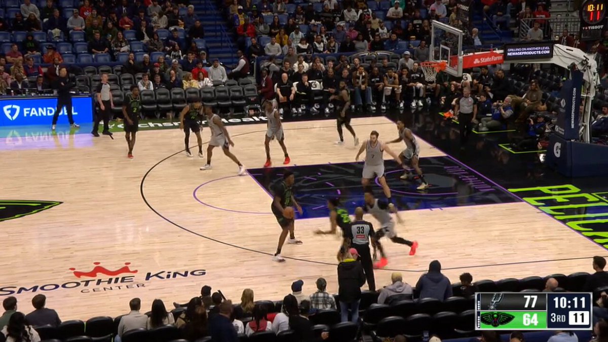 Derik Queen with the most impressive trick shot of the season so far...

