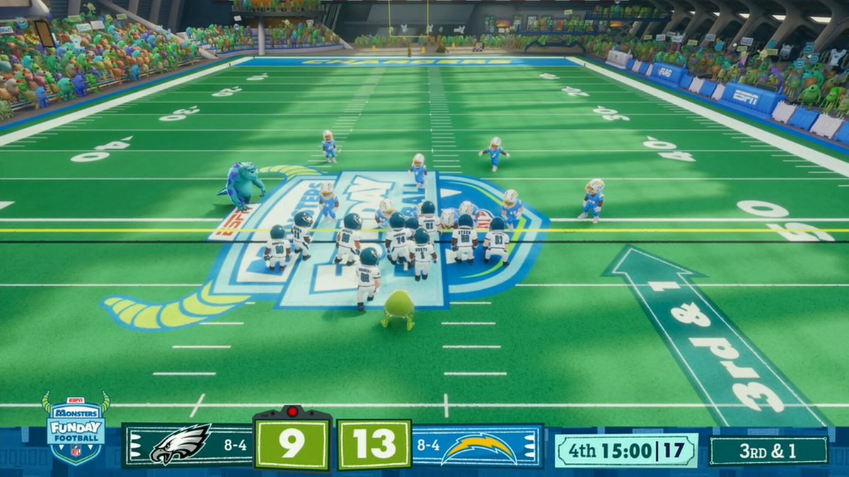 MIKE “SAQUON BARKLEY” WAZOWSKI GOES 52 YARDS FOR A TD

Monsters Funday Football exclusively on ESPN2, Disney+, Disney XD, Disney Channel and the ESPN App 