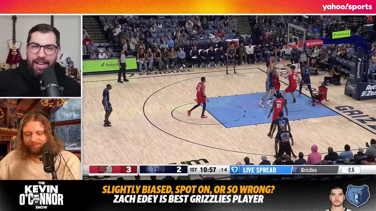 Zach Edey has been the best player on the Grizzlies so far. 