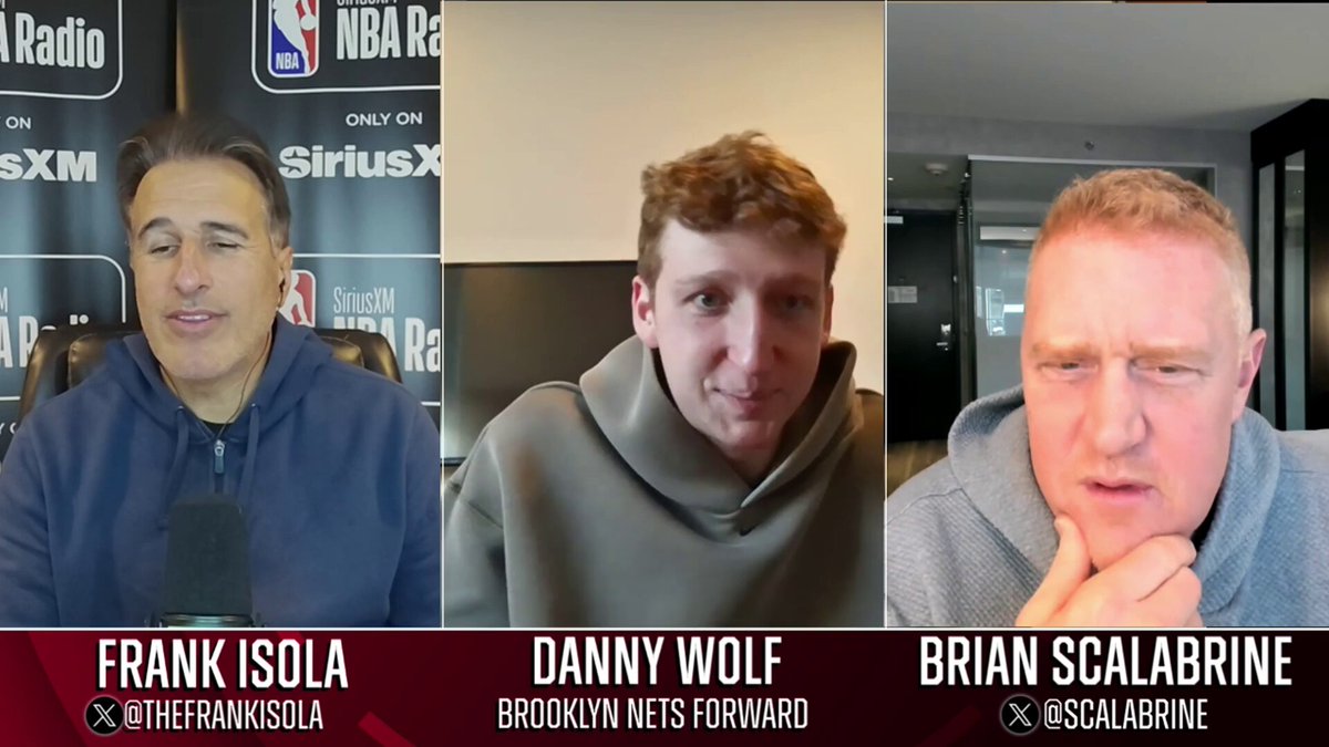 “It was definitely one of the coolest experiences of my life” 🤩

Danny Wolf joins @TheFrankIsola and @Scalabrine on @SIRIUSXM’s Starting Lineup to share behind-the-scenes moments from his draft-night journey after being selected No. 27 overall by the Brooklyn Nets! 
