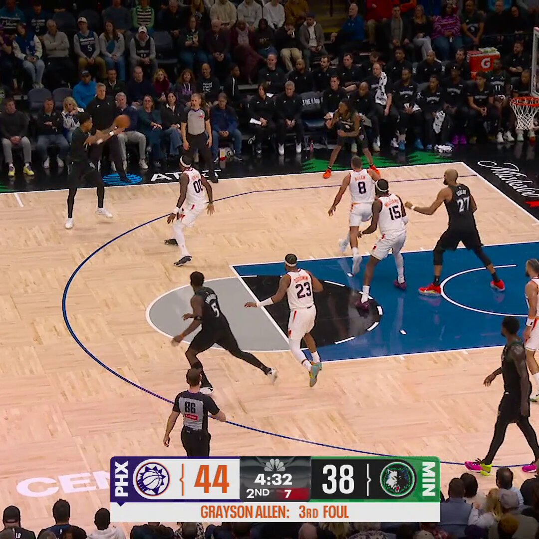 Exactly how Gobert drew it up! 

Rudy hit Ant on this insane behind-the-head pass, and Ant drilled the 3 🔥🔥 