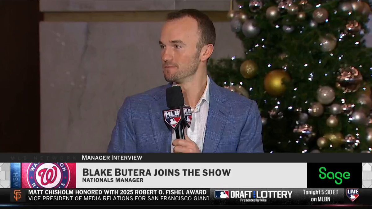 DYK: @Nationals manager Blake Butera was Mike Piazza's bench coach for Team Italy in the World Baseball Classic?

The 33-year-old skipper joins #MLBNHotStove to talk about his time with Piazza and the new job in DC.

MLB Network + @SageUSAmerica 