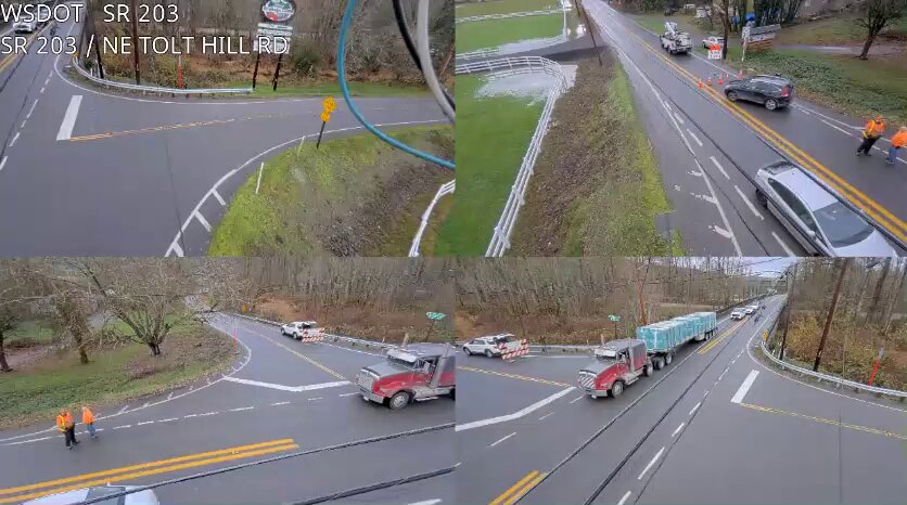 通行止め！SR203完全閉鎖