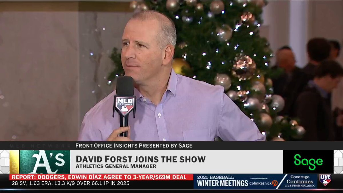 Is exploring possible extensions on the radar for the Athletics?

GM David Forst: "It's a huge part of what we're doing."

MLB Network + @SageUSAmerica 