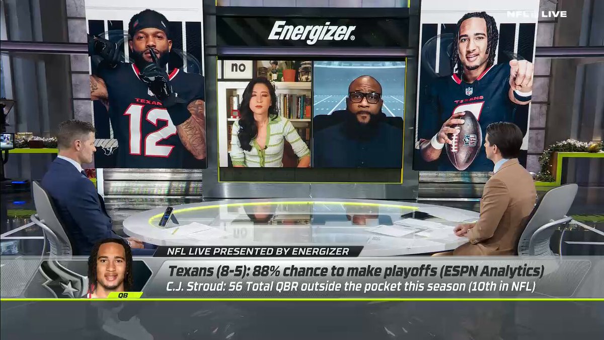 .@minakimes gives her insight into the Texans offense after their big win over Chiefs 👀 