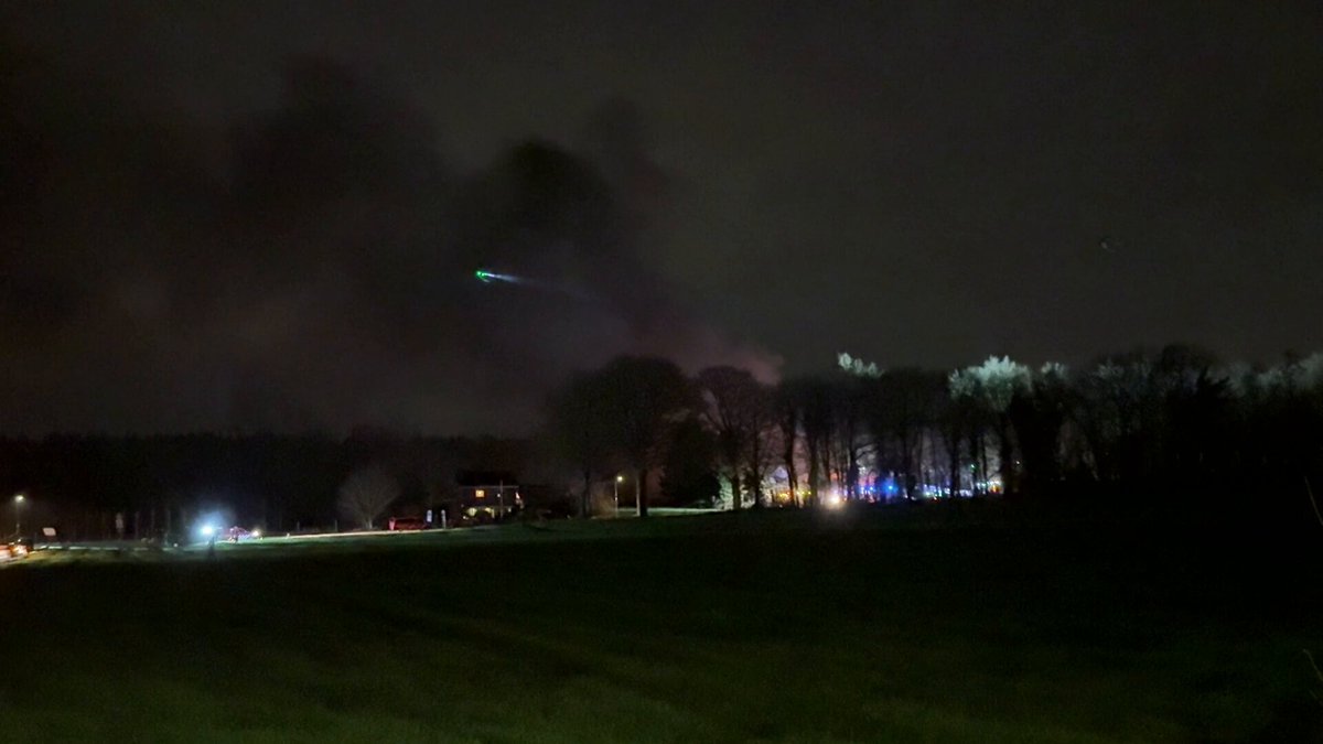 Grote brand in Rhenen