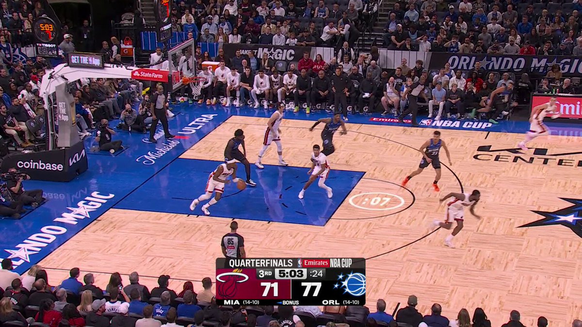 Perfect execution, perfect pass.

Bam Adebayo showing off his court vision!

Heat/Magic on Prime 
🏆 Winner advances to the Emirates NBA Cup Semis in Vegas 
