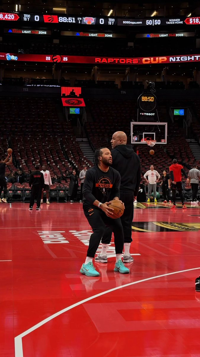 Jalen Brunson 🆚 Brandon Ingram.

Both are getting ready to battle for the chance to advance the @emirates NBA Cup Semis!

NYK/TOR I 8:30 PM ET on Prime 