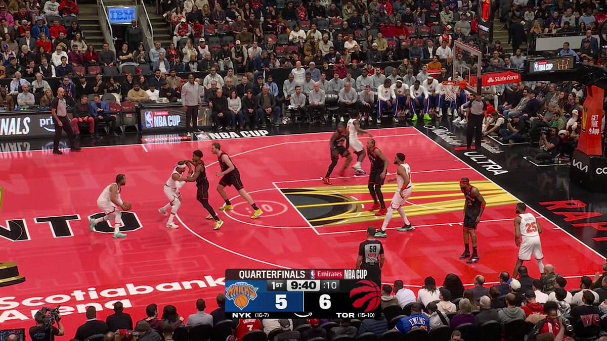 Jalen Brunson with 5 of NYK's first 8 points!

Knicks/Raptors on Prime 
🏆 Winner faces ORL in the Emirates NBA Cup Semis in Vegas 