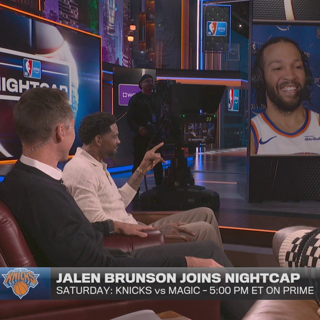 "You guys knocked us out of the playoffs..."

This moment between @jalenbrunson1 &amp; @ThisIsUD reminiscing about the last time they faced off in the postseason