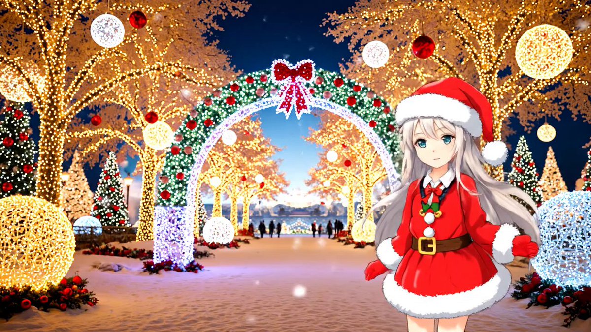 クリスマス　じゅん画面‼️ 有難うございます😊 私も試してみました🎄素敵です🥰