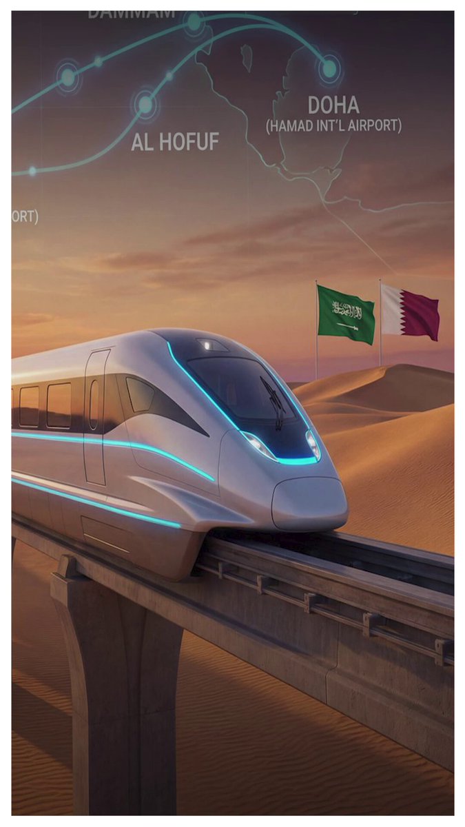 تكامل القارات الثلاث.. (قطار السعودية / قطر السريع) يربط العاصمتين في ساعتين #رواد_الأعمال 